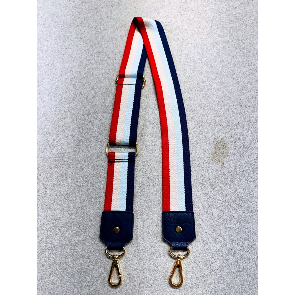 Erin Condren Bag Strap Womens OS Red White Blue Striped Adjustable Crossbody